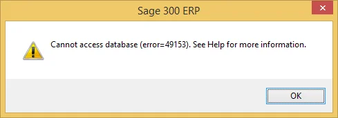 error 49153 sage 300